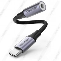 Cáp chuyển USB Type-C Sang Cổng  3.5mm Ugreen 80154, hỗ trợ Samsung/ iPad Pro/ Surface 